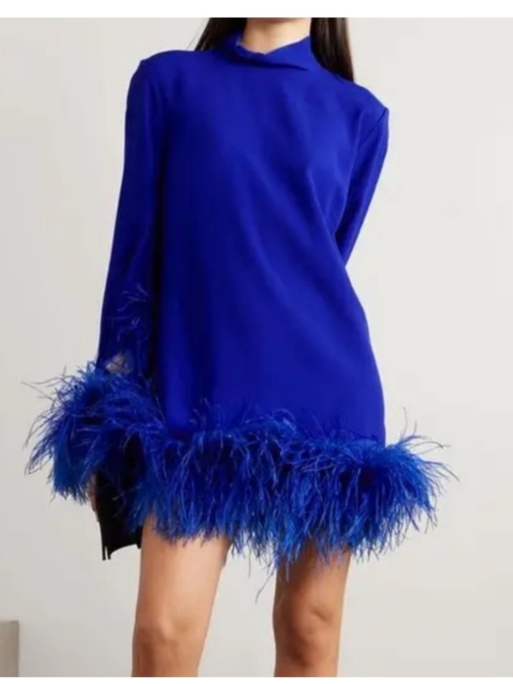 Taller Marmo Gina Cobalt Crepe Mini Dress size 46EU NWT